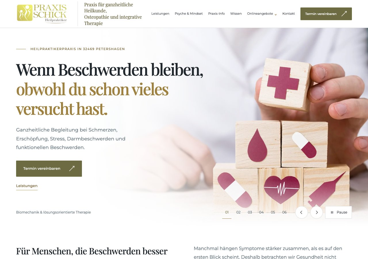 Startseite Praxis Schick