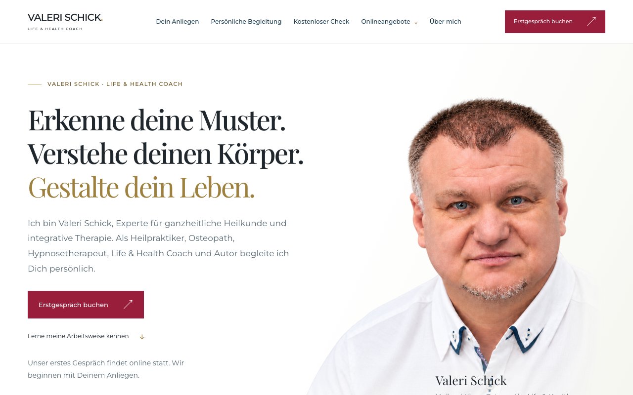 Startseite Valeri Schick