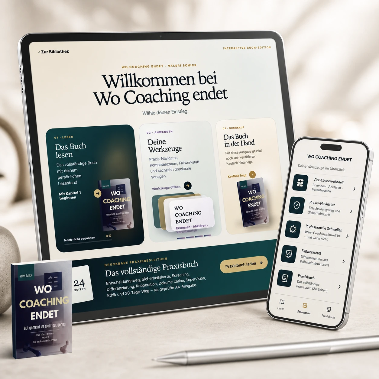 Wo Coaching endet – interaktive Digitaledition auf Tablet und Smartphone
