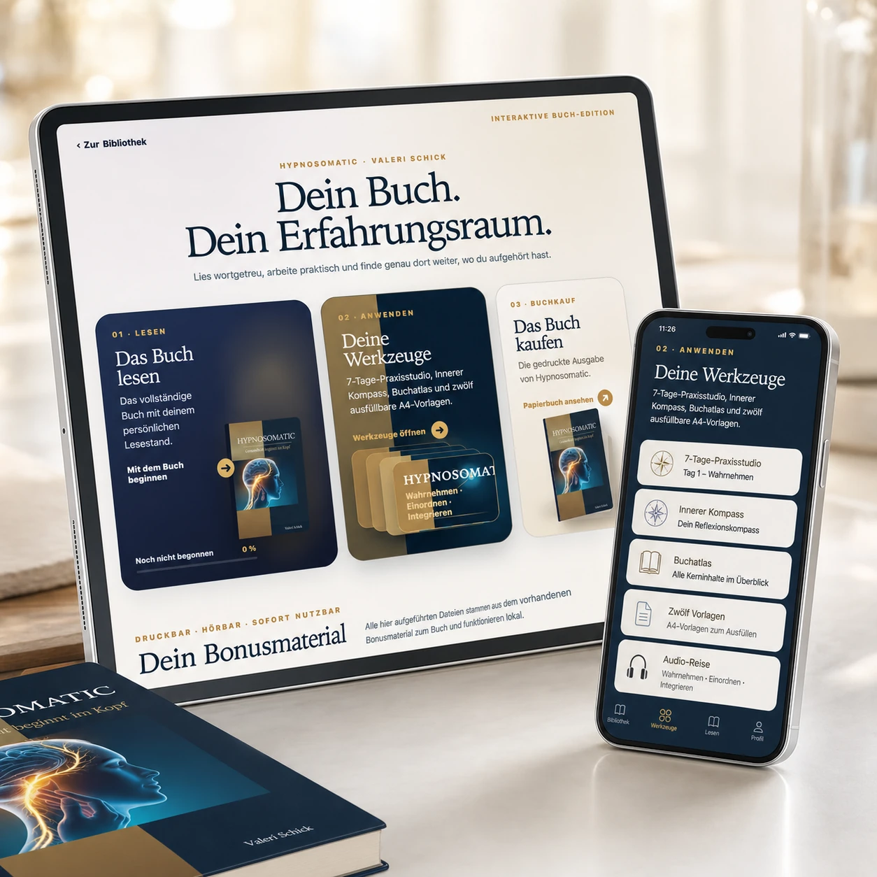 Hypnosomatic – interaktive Digitaledition auf Tablet und Smartphone